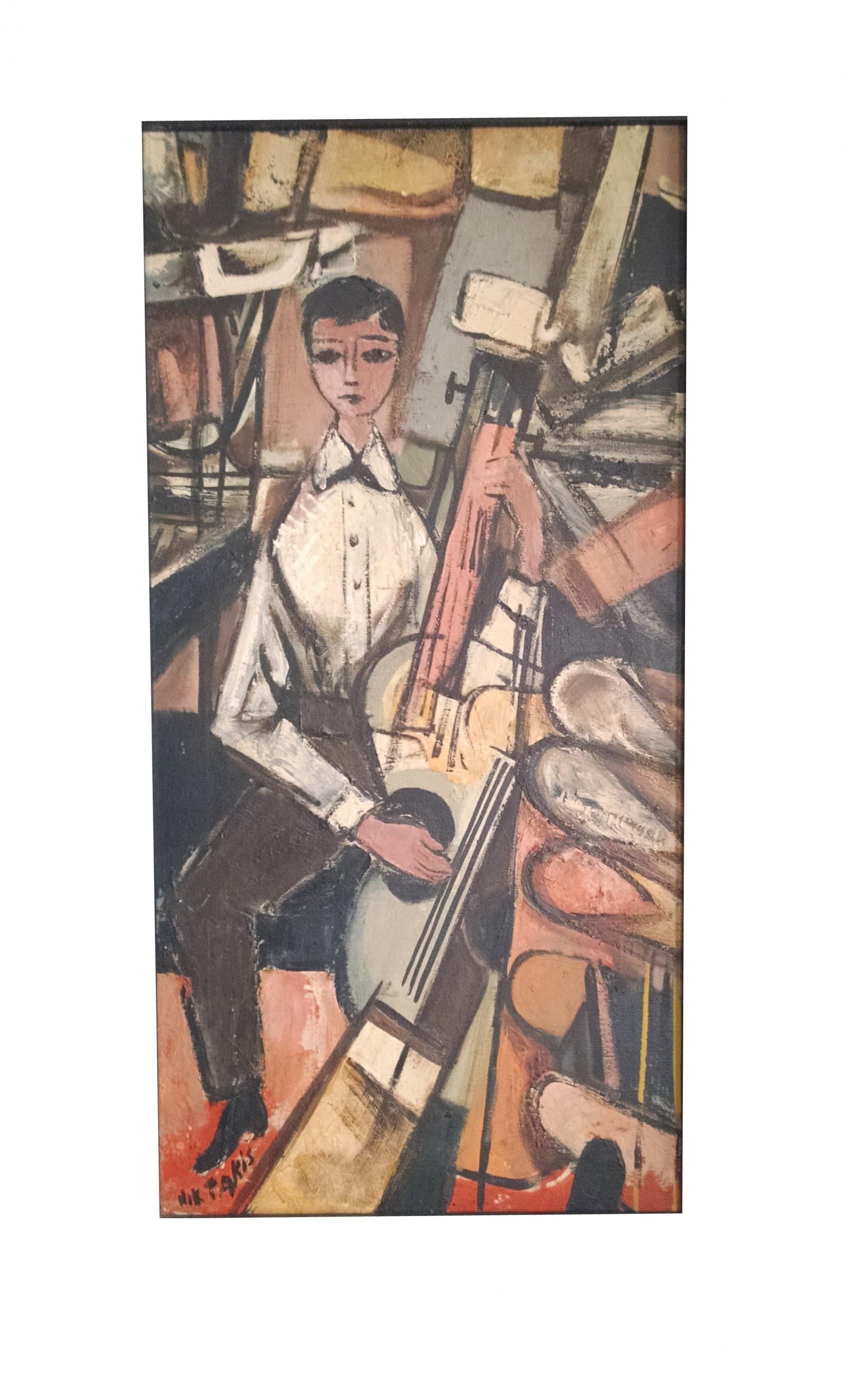 Nicholas Takis(1903-1965) Original Oil Painting-signed | Modernism